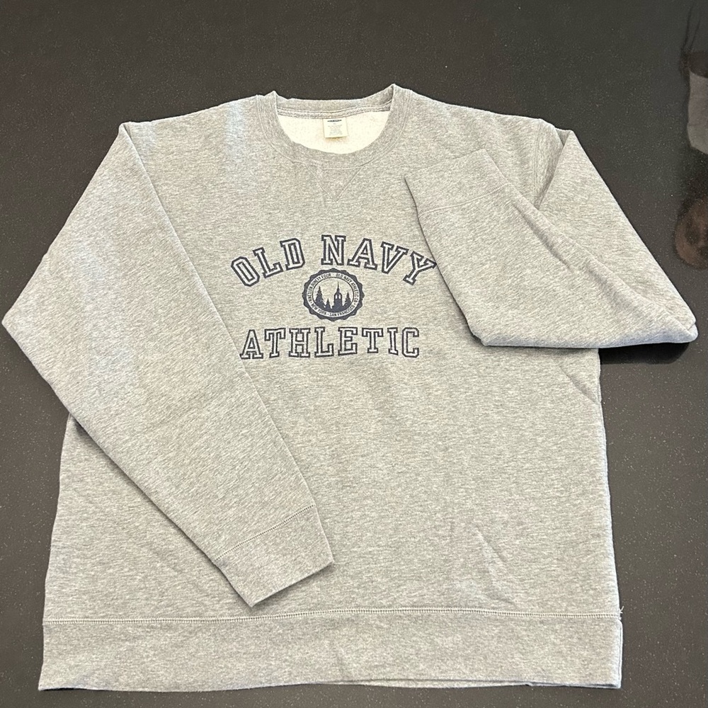 Old Navy Athletic Gray Crewneck Sweater